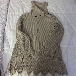 Turtle neck oversized shirt